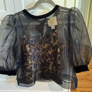 Emily McCarthy organza top